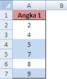 Cara Menandai Bilangan Ganjil Otomatis Dalam Microsoft Excel